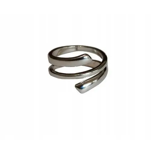 Srebro srebrny pierścionek spirala