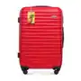 Średnia walizka z ABS - u z identyfikatorem czerwona Sklep
