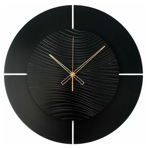Zegar ścienny Logan śr. 57 cm czarny z cichym mechanizmem