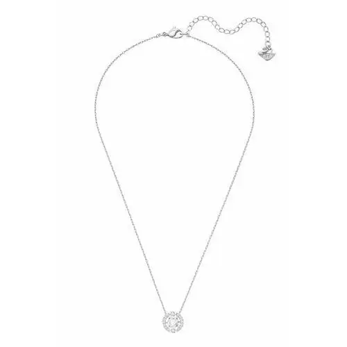 Swarovski Sparkling Dance Round Necklace, White White Rhodium-plated 3