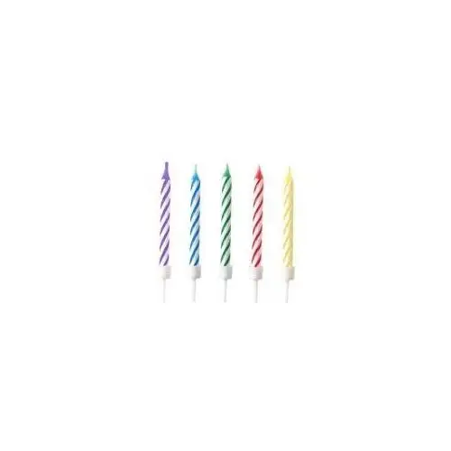 Świeczki urodzinowe Bright Rainbow 10szt