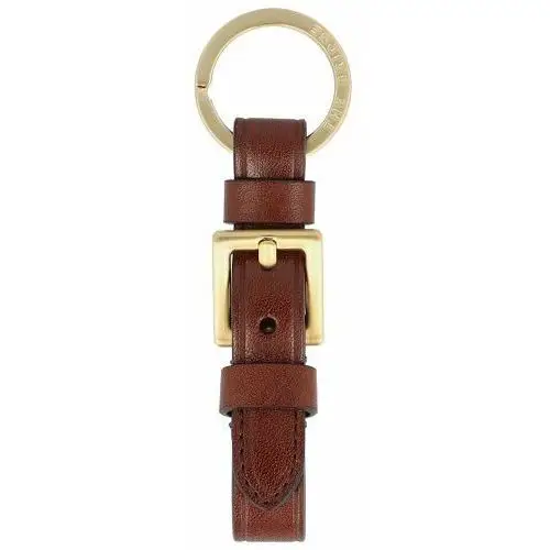 The bridge duccio keychain leather 8 cm brown-gold