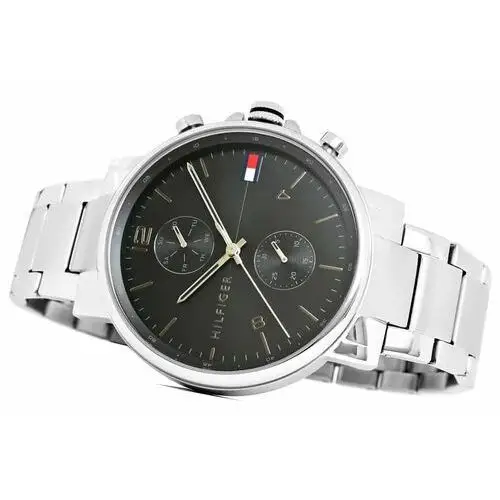 Zegarek - daniel 1710413 silver/black Tommy hilfiger 3