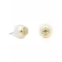 Tory burch kolczyki crystal pearl stud earringbiały Sklep