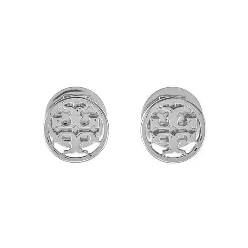 Tory burch kolczyki logo circle stud earringsrebrny 5