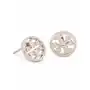 Tory burch kolczyki logo circle stud earringsrebrny Sklep