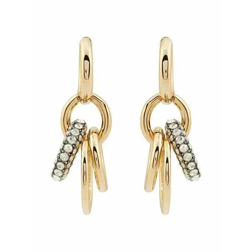 Kolczyki miller pave interlocking earring 160179 złoty Tory burch