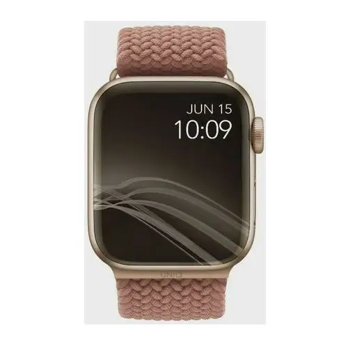 Uniq Pasek aspen braided do apple watch series 1/2/3/4/5/6/7/8/se/se2 38-41 mm różowy . akcesoria do smartwatchy i zegarków sportowych