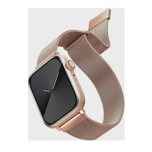 Pasek Uniq Dante Stainless Steel do Apple Watch Series 1/2/3/4/5/6/7/8/SE/SE2 38-41 mm Różwo-złoty . Akcesoria do smartwatchy i zegarków sportowych