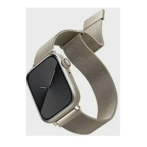 Pasek Uniq Dante Stainless Steel do Apple Watch Series 1/2/3/4/5/6/7/8/SE/SE2 38-41 mm Starlight . Akcesoria do smartwatchy i zegarków sportowych