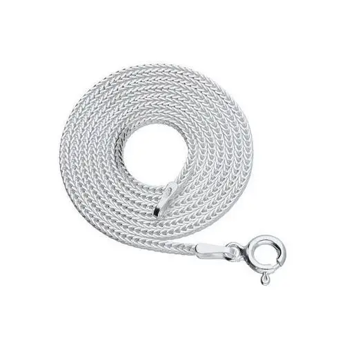 Delikatny srebrny łańcuszek lisi ogon kwadrat 45 cm srebro 925 knd-4-090 Valerio.pl