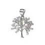 Elegancki rodowany srebrny wisiorek drzewo życia tree of life cyrkonie srebro 925 Sklep