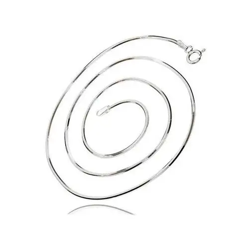 Gruby srebrny łańcuszek linka żmijka snake o przekroju ośmiokątnym 1,2mm srebro 925