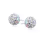 Kolczyki kulki kolorowe kryształki Swarovski multicolor 9mm shamballa discoball srebro 925 Sklep