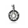 Oksydowany srebrny wisior wisiorek talizman amulet pentagram gwiazda srebro 925, kolor szary Sklep