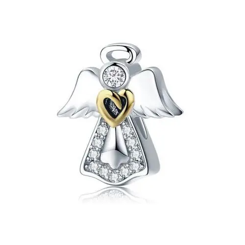 Rodowany srebrny charms do pandora anioł aniołek angel srebro 925 bead51 Valerio.pl