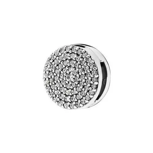 Rodowany srebrny charms do pandora koralik reflexions kółko circle cyrkonie srebro 925 AP9180RH, kolor czerwony