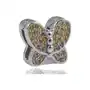 Rodowany srebrny charms do pandora koralik reflexions motyl butterfly cyrkonie srebro 925 bead194rh Valerio.pl Sklep