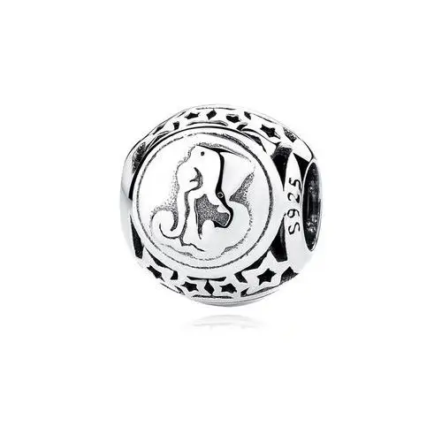 Rodowany srebrny charms do pandora znak zodiaku wodnik srebro 925 BEAD16