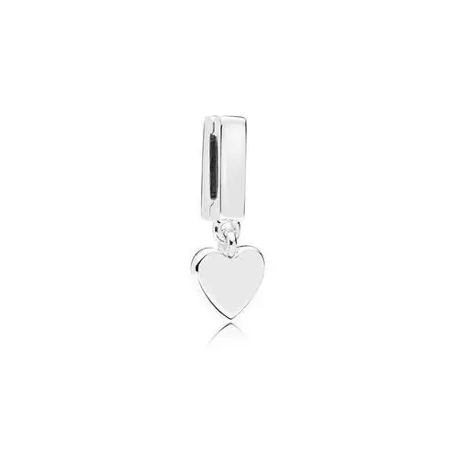 Rodowany srebrny wiszący charms do pandora koralik reflexions serce serduszko heart srebro 925 AP9178RH