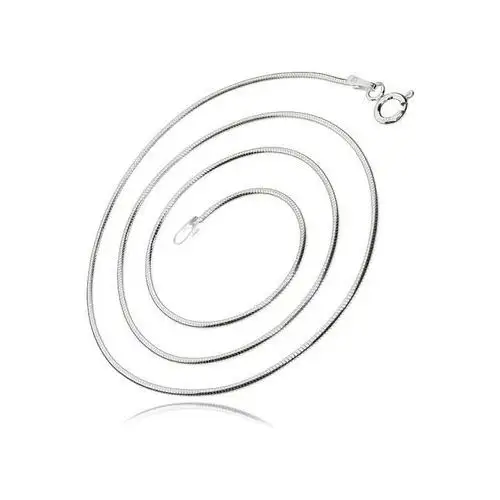 Srebrny łańcuszek linka żmijka snake 55 cm o okrągłym przekroju srebro 925 LIN_C020