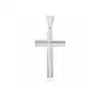 Srebrny rodowany krzyżyk krzyż diamentowany srebro 925 Sklep