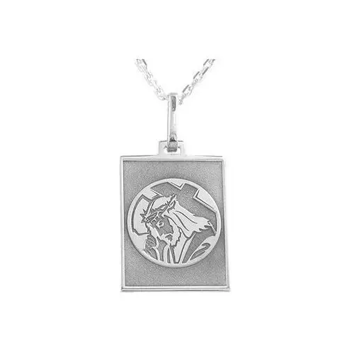 Węc - twój jubiler Medalik srebrny z wizerunkiem chrystusa med-6-2d