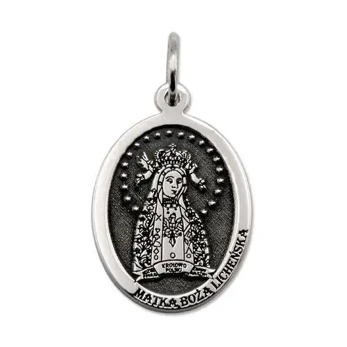Medalik srebrny z wizerunkiem matki bożej licheńskiej med-mbli-01 Węc - twój jubiler
