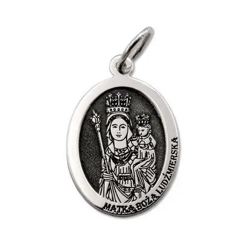 Medalik srebrny z wizerunkiem matki bożej ludźmierskiej med-mbl-01 Węc - twój jubiler
