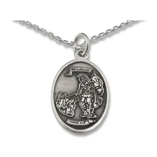 Medalik ze srebra ze świętym florianem, med-florian-d-02