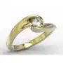 Pierścionek zaręczynowy z żółtego złota z brylantem model ap-8220z Węc - twój jubiler Sklep