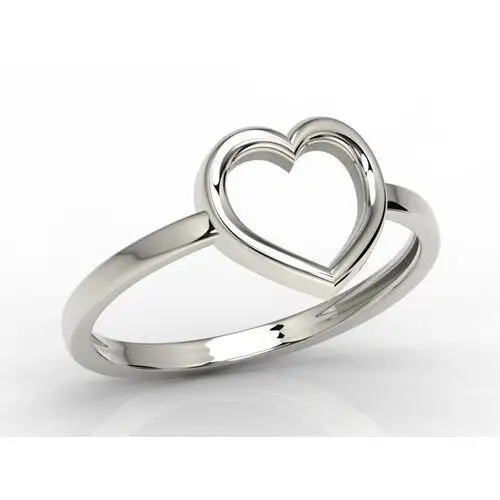 Srebrny pierścionek w kształcie serca ap-s-50 Węc - twój jubiler