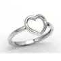 Srebrny pierścionek w kształcie serca ap-s-50 Węc - twój jubiler Sklep