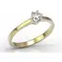 Węc - twój jubiler Pierścionek zaręczynowy z żółtego i białego złota z diamentem ap-1720zb Sklep