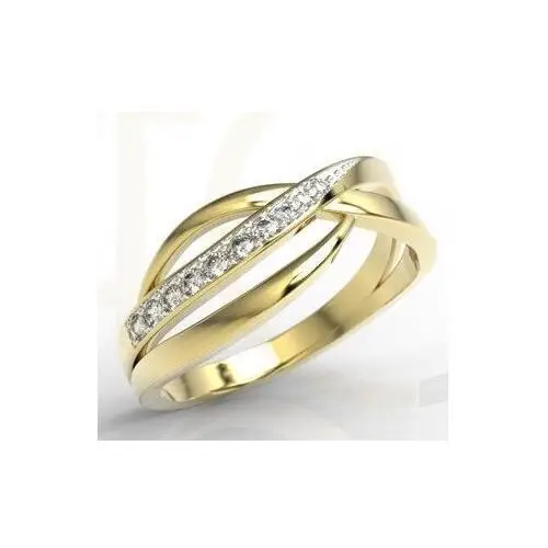 Zestaw - pierścionek, kolczyki i wisiorek z żółtego złota z diamentami lp-6708z-r-zest