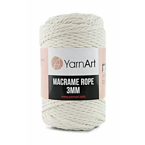 Sznurek YarnArt Macrame Rope 3 mm 752 / naturalny