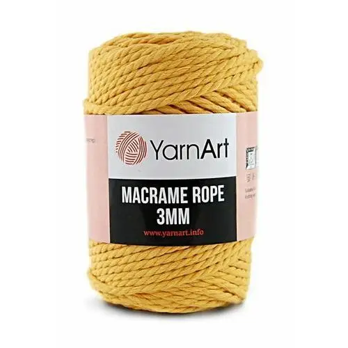 Yarnart Sznurek macrame rope 3 mm - 764 kurkuma