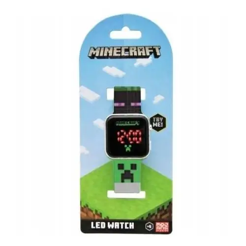 Zegarek cyfrowy Minecraft Creeper Led 2