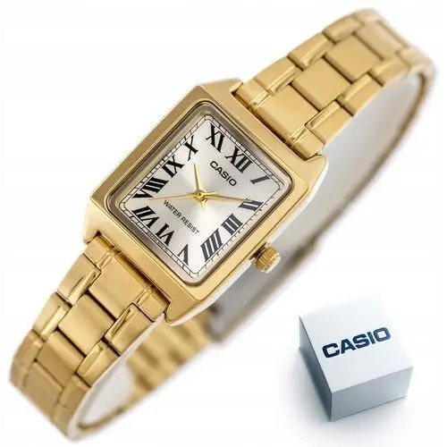 Zegarek Damski Casio LTP-V007G-9B złoty bransoletka Box