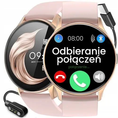 Zegarek damski Smartwatch Rubicon różowy 466x466 Rozmowy Bt Własne Tarcze