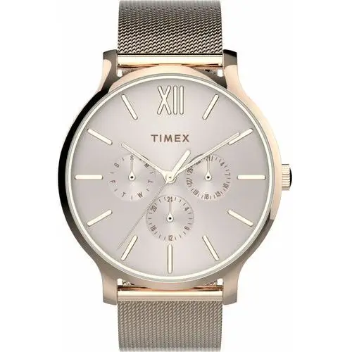 Zegarek Damski Timex TW2T74500 różowe złoto