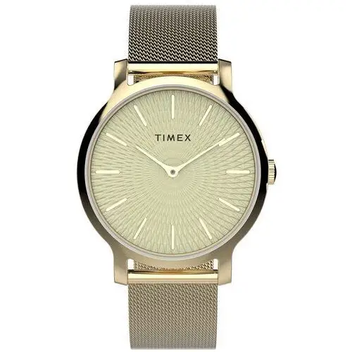 Zegarek damski złoty na bransolecie Timex TW2V92800 modny