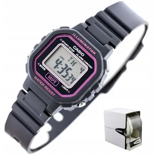 Zegarek Dziecięcy Casio LA-20WH-8ADF Szary pasek Dziewczęcy Box