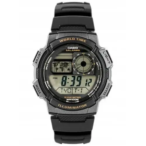 Zegarek Męski Casio AE-1000W 1AV (zd073a) World Time Box Grawer