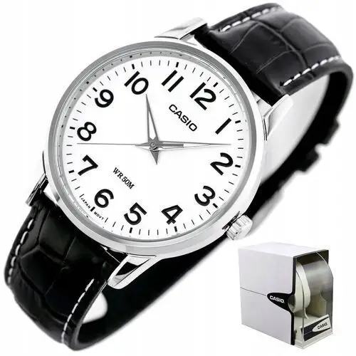 Zegarek Męski Casio MTP-1303L-7B skórzany czytelny cyfry Box